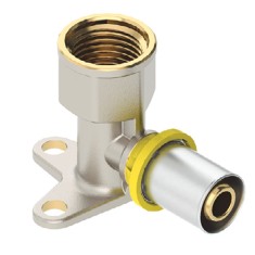 Cotovelo Fêmea com Flange para Gás