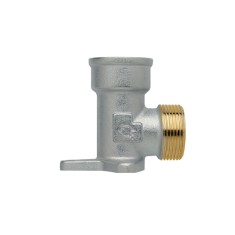 Cotovelo Fêmea com Flange de Roscar para Gás