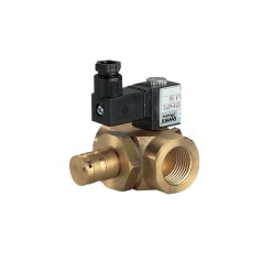 Eletroválvula Compacta para Gás Corpo em Cobre - Programável Manualmente