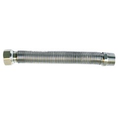 Engate Flexível em Aço Inox Macho - Fêmea - Sem Canopla - Passagem Plena
