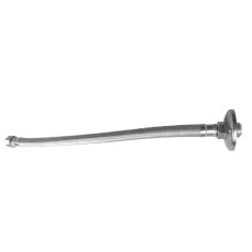 Engate Flexível com Trama em Aço Inox para Aquecedor Macho - Fêmea - com Canopla