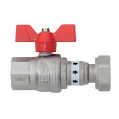 Válvula de Esfera de 3 Vias, Niquelada Completa com Servomotor Elétrico Plus