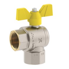 Fêmea-Fêmea Angular com Borboleta em Alumínio Futurgás