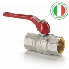 Válvula de Esfera Fêmea-Fêmea com Alavanca em Alumínio 