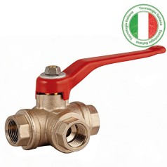 Fêmea-Fêmea-Fêmea Passagem em L com Alavanca em Alumínio