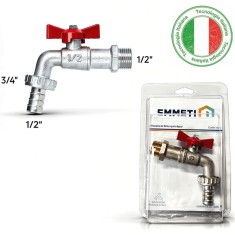 Torneiras de Esfera com Borboleta Corpo em Latão Niquelado