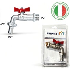 Torneiras de Esfera com Borboleta Corpo em Latão Niquelado