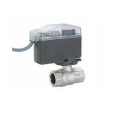 Válvula de Esfera de 2 Vias, Niquelada Completa com Servomotor Elétrico Compact