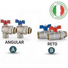 Válvula de Esfera com Borboleta de Alumínio