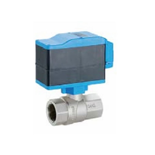 Válvula de Esfera de 2 Vias, Niquelada Completa com Servomotor Elétrico Plus