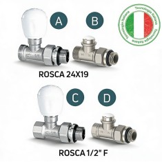 Válvula Reta Full Termostática
